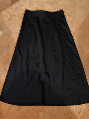 J. Crew Black Slip Skirt